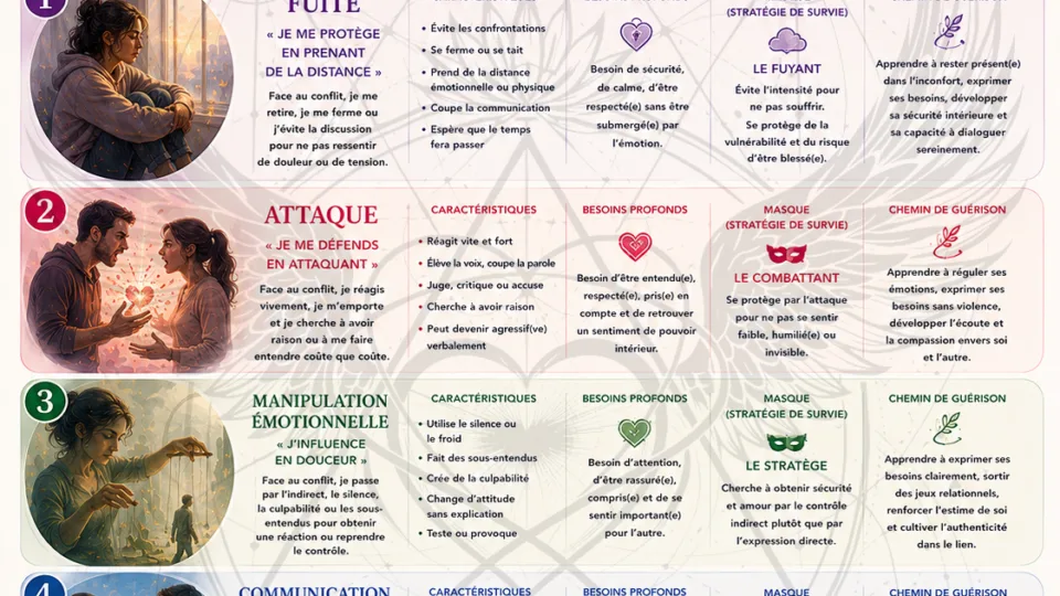 Comment vous vivez les tensions amoureuses : reconnaître votre réflexe et le changer