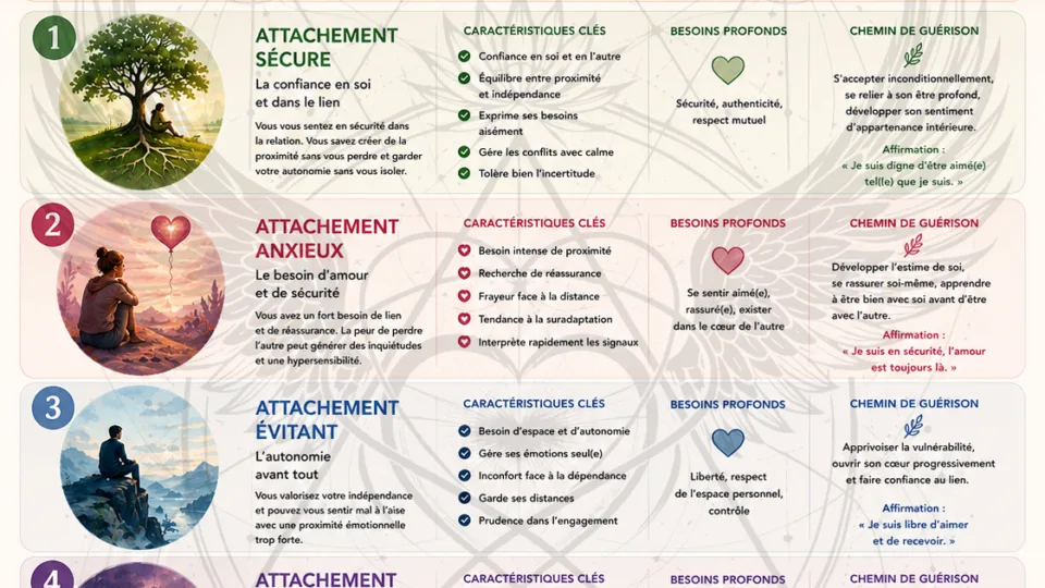Les styles d&rsquo;attachement en amour : comprendre ce qui nourrit votre sécurité intérieure