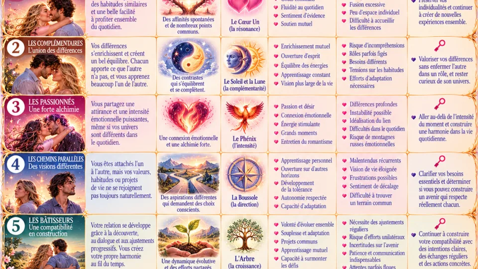 Êtes-vous vraiment faits l’un pour l’autre ? Au-delà des sentiments, la carte secrète de votre compatibilité